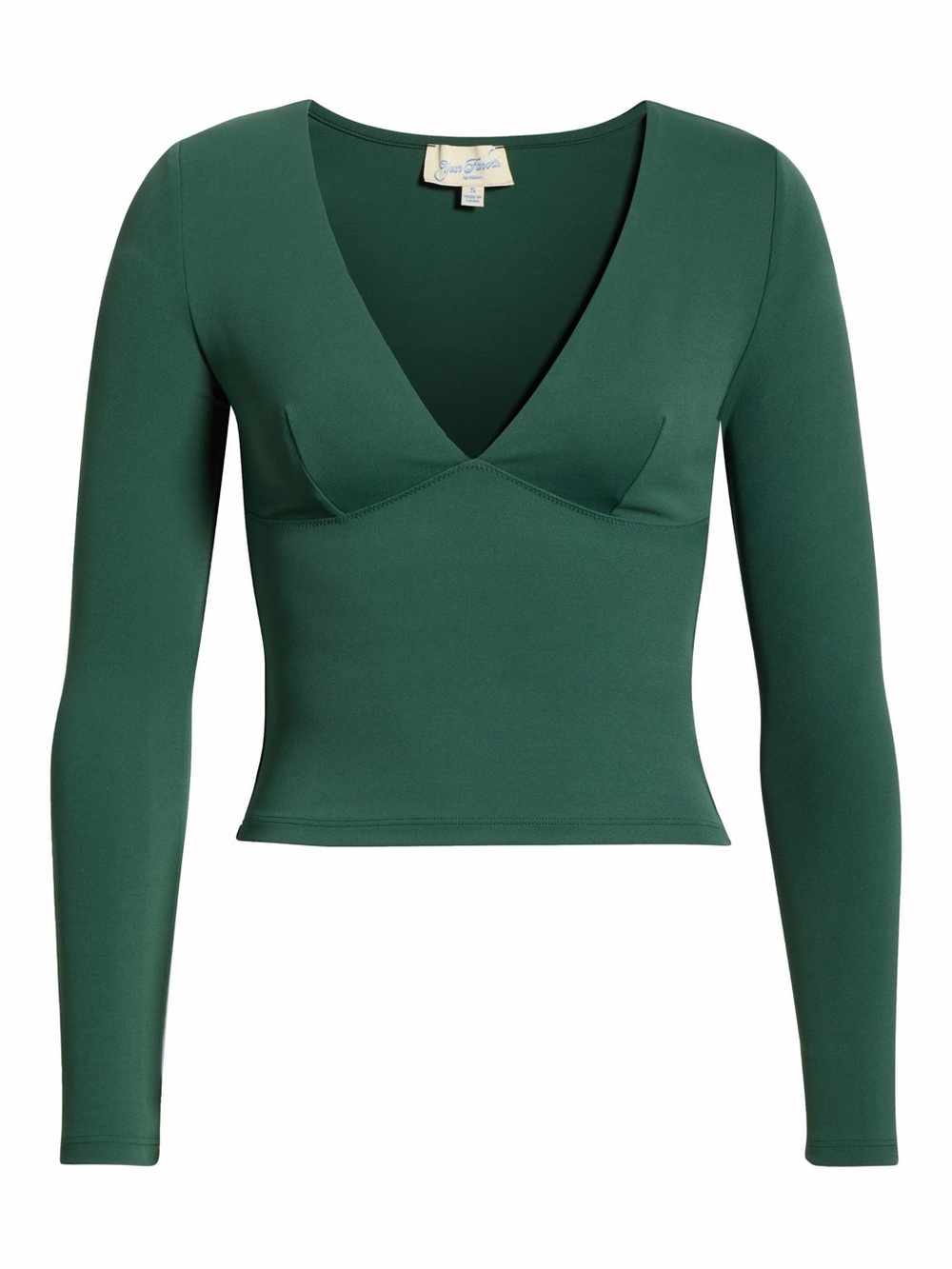 NWT | Green V-Neck Long Sleeve Top | Size Med